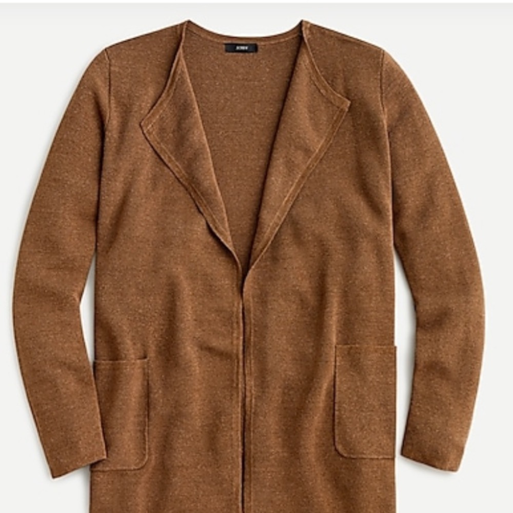 COPY - Juliette collarless Sweater-blazer cardigan, JCrew